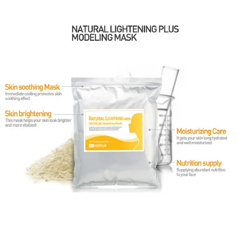 Mặt Nạ Bột Dẻo Histolab Natural Lightening Plus - Hỗ Trợ Trắng Da và Dưỡng Ẩm Chiết Xuất Cam Thảo, 1000g