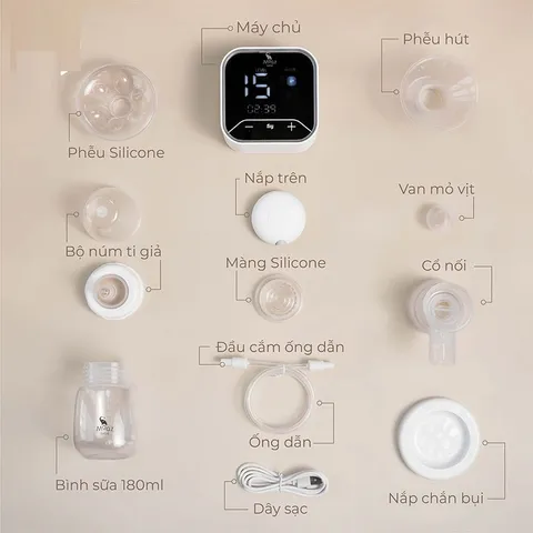 Máy Hút Sữa Điện Đôi Moaz BéBé MB – 094, Đa Chức Năng Hiện Đại, Kích Sữa & Massage Cho Mẹ, Thiết Kế Tiện Lợi 2024