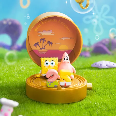 Mô Hình SpongeBob SquarePants Kỷ Niệm 25 Năm - Bộ Sưu Tập Carnival Anniversary Series Scene Sets Blind Box Trang Trí Nhà Cửa