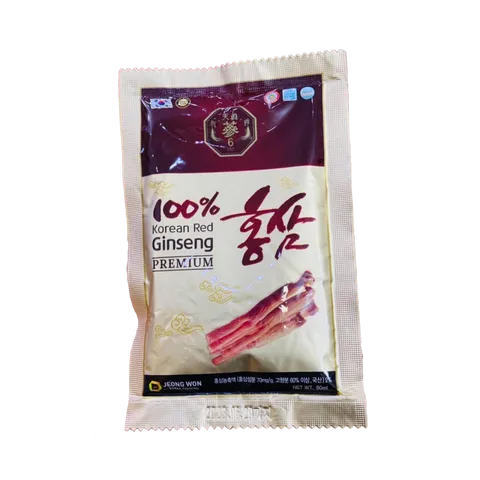 Nước hồng sâm Jeong Won Korean Red Ginseng Premium - Tăng cường sức đề kháng, cải thiện sức khỏe tổng thể, hộp 30 gói x 80ml