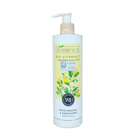 Sữa Dưỡng Thể Bielenda Bio Vitamin C - Cung Cấp Độ Ẩm, Làm Sáng Da, Hương Cam Chanh Tươi Mát, 400ml