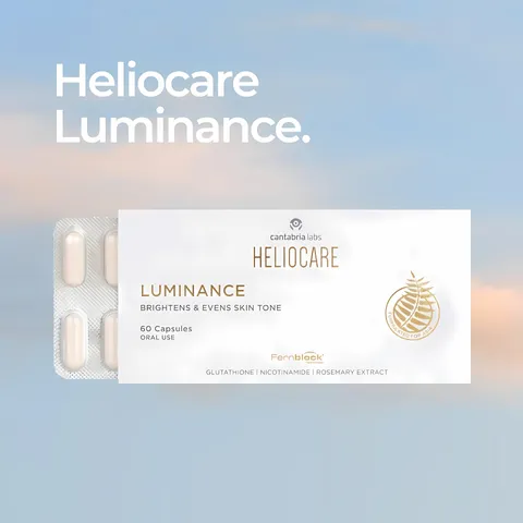 Viên uống HelioCare Luminance - Hỗ trợ sáng da, đồng màu da & giảm vết thâm với chiết xuất tự nhiên - 60 viên mẫu mới