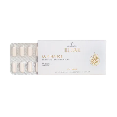 Viên uống HelioCare Luminance - Hỗ trợ sáng da, đồng màu da & giảm vết thâm với chiết xuất tự nhiên - 60 viên mẫu mới