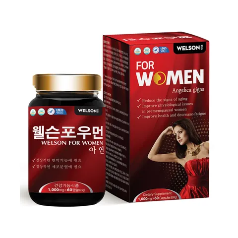 Viên uống Welson For Women - Hỗ trợ cân bằng nội tiết tố, làm đẹp da, tăng cường sức khỏe nữ - 60 viên