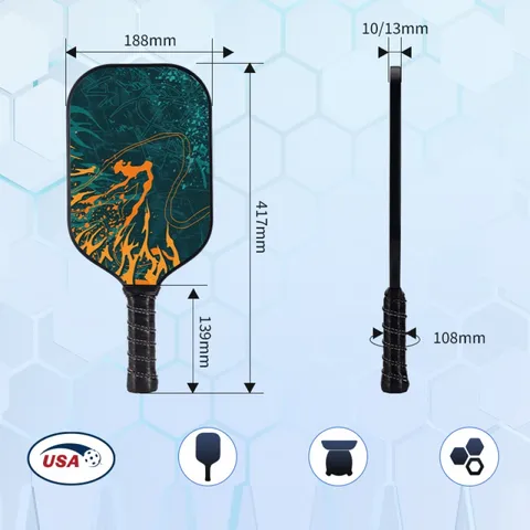Vợt Pickleball Jusain Dành Cho Người Mới Tập Chơi - Thiết Kế Nhẹ, Chất Liệu Cao Cấp, Dễ Dàng Kiểm Soát Bóng