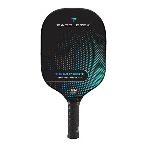 Vợt Pickleball Paddletek Tempest Wave Pro V3 - Mặt Carbon ICED, Giảm Rung, Tăng Cảm Giác Chơi Thể Thao Nâng Cao