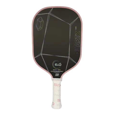 Vợt Pickleball Six Zero Quartz - Bề mặt Carbon T300, Thiết kế Hiện đại, Kiểm Soát Tối Ưu cho Người Chơi Thể Thao