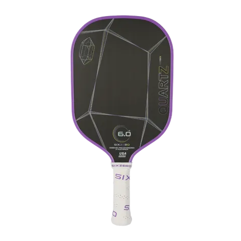 Vợt Pickleball Six Zero Quartz - Bề mặt Carbon T300, Thiết kế Hiện đại, Kiểm Soát Tối Ưu cho Người Chơi Thể Thao