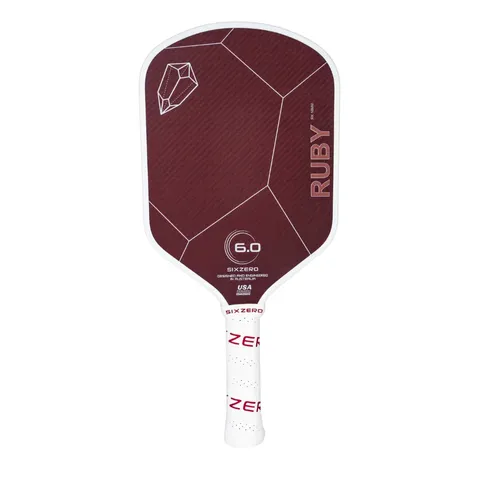 Vợt Pickleball Six Zero Ruby 14mm/16mm - Độ Xoáy Tối Ưu, Thiết Kế Hiện Đại, Dành Cho Người Chơi Chuyên Nghiệp