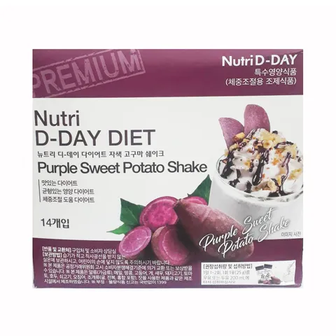 Bột uống giảm cân Nutri D-Day Diet Shake Happymix - Hỗ trợ dinh dưỡng, thay thế bữa ăn, 10 vị thơm ngon cho vóc dáng hoàn hảo
