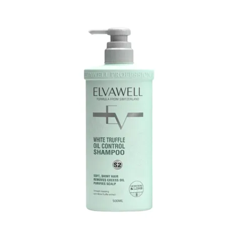 Dầu Gội Elvawell White Truffle Kiểm Soát Dầu 500ml - Chăm Sóc Tóc Dầu, Bồng Bềnh và Chắc Khỏe