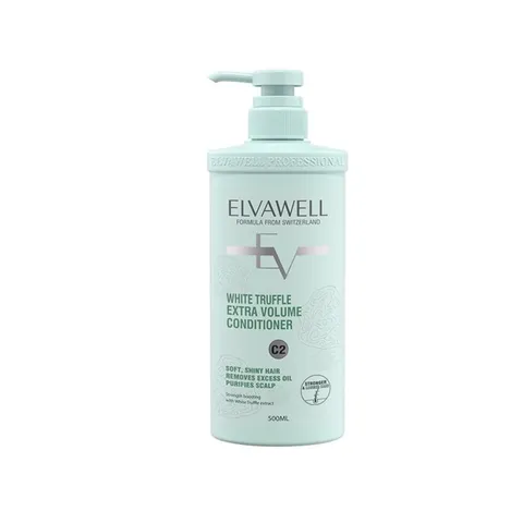 Dầu Xả Elvawell White Truffle Extra Volume 500ml - Tăng Độ Phồng, Giúp Tóc Dày Mượt, Dành Cho Tóc Dầu, Giảm Xơ Rối