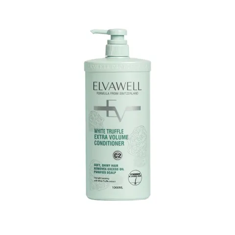 Dầu Xả Elvawell White Truffle Extra Volume 500ml - Tăng Độ Phồng, Giúp Tóc Dày Mượt, Dành Cho Tóc Dầu, Giảm Xơ Rối