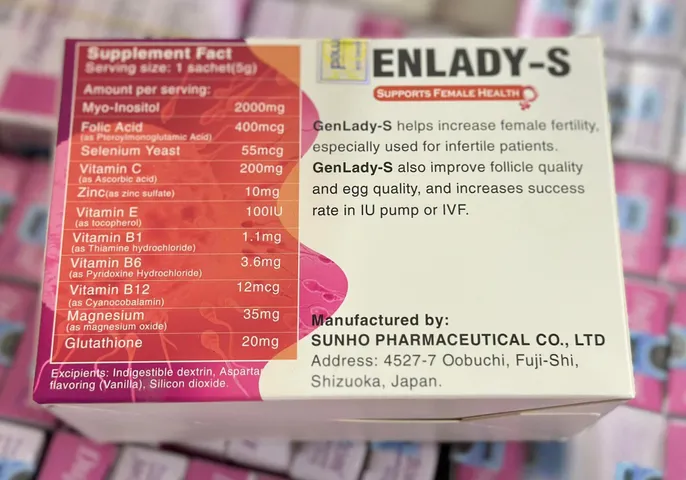 Viên Uống Genlady-S Hỗ Trợ Tăng Khả Năng Thụ Thai - Bổ Sung Vitamin & Khoáng Chất Cải Thiện Chất Lượng Trứng cho Phụ Nữ