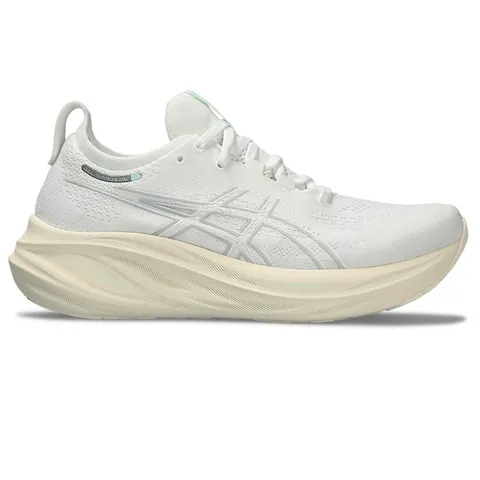 Giày Chạy Bộ Nữ Asics Gel-Nimbus 26 1012B601-101 Trắng - Giày Pickleball Đệm Gel êm ái, Thể Thao Dùng Hằng Ngày