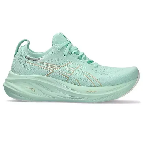 Giày Chạy Bộ Nữ Asics Gel-Nimbus 26 1012B601-300 - Giày Pickleball Đệm GEL, Chất Liệu Êm Ái, Thể Thao Hàng Đầu, Màu Xanh Mint