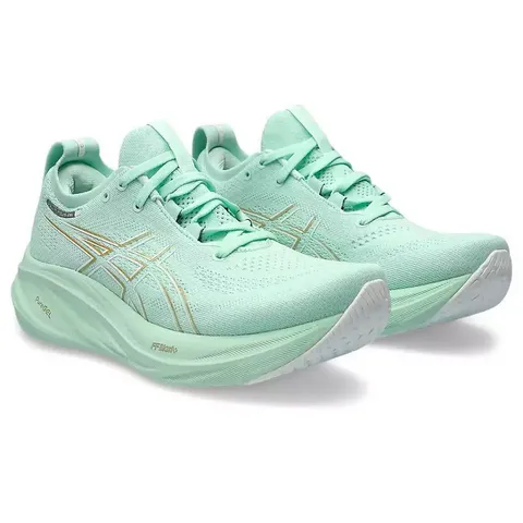 Giày Chạy Bộ Nữ Asics Gel-Nimbus 26 1012B601-300 - Giày Pickleball Đệm GEL, Chất Liệu Êm Ái, Thể Thao Hàng Đầu, Màu Xanh Mint