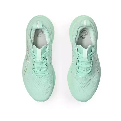 Giày Chạy Bộ Nữ Asics Gel-Nimbus 26 1012B601-300 - Giày Pickleball Đệm GEL, Chất Liệu Êm Ái, Thể Thao Hàng Đầu, Màu Xanh Mint