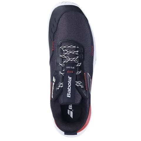 Giày Pickleball Babolat SFX Evo All Court Nam - Đen/Đỏ Thời Trang, Đế Cao Su Chất Lượng, Thoải Mái Cho Tất Cả Bề Mặt Sân