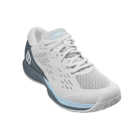 Giày Pickleball Nữ Wilson Rush Pro Ace Pickler - Giày Tennis Đệm R-DST+ Màu Baby Blue Thoáng Khí, Bám Chắc Chen Chân