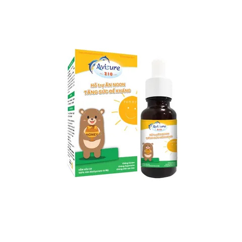 Kẽm Cho Bé Avisure Zio 20ml - Hương Cốm, Dễ Uống, Hỗ Trợ Ăn Ngon và Tăng Sức Đề Kháng, Bổ Sung Kẽm Hữu Cơ Hấp Thụ Cao