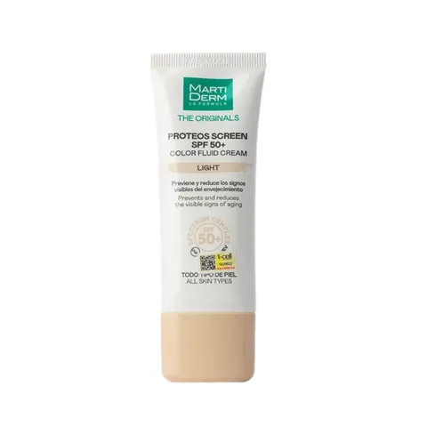 Kem Chống Nắng Nâng Tông MartiDerm Proteos Screen SPF50+ - Kem Lỏng Mịn Mang Lại Làn Da Rạng Rỡ, Bảo Vệ Da Toàn Diện