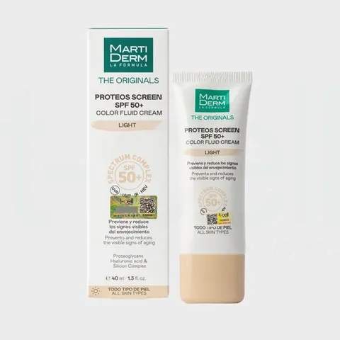Kem Chống Nắng Nâng Tông MartiDerm Proteos Screen SPF50+ - Kem Lỏng Mịn Mang Lại Làn Da Rạng Rỡ, Bảo Vệ Da Toàn Diện