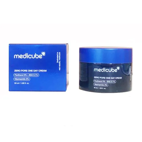 Kem Dưỡng Ẩm Medicube Zero Pore One Day Cream - Se Khít Lỗ Chân Lông, Giảm Mụn Đầu Đen, Kiểm Soát Dầu, Dành Cho Mọi Loại Da