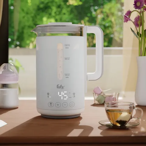 Máy đun nước pha sữa điện tử Fatzbaby Quickpro 3 FB3700MX - Tiện lợi với 4 chức năng, công suất 660W, giữ nhiệt 48h, thiết kế thông minh