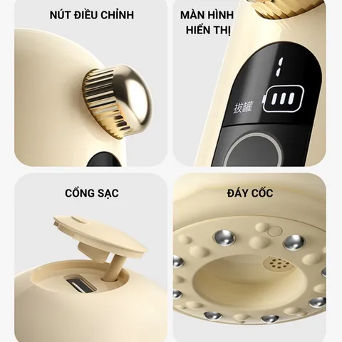 Máy Giác Hơi Cầm Tay PGG C1 - Thiết Bị Massage Hiện Đại 8 Đầu, Giảm Căng Thẳng & Tăng Tuần Hoàn Máu