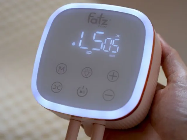 Máy Hút Sữa Điện Đôi Fatzbaby Chorus 5 FB1188HB - Chức Năng Mát Xa, Hút Sữa, Kích Thích, Thiết Kế Hiện Đại cho Mẹ