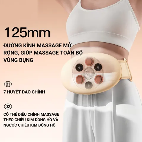 Máy Massage Nóng PGG W2 - Thiết Bị Massage Cơ Học Thư Giãn Bụng Cho Phụ Nữ, Hỗ Trợ Ngày Đèn Đỏ, Tiện Lợi Sử Dụng Ngoài Trời
