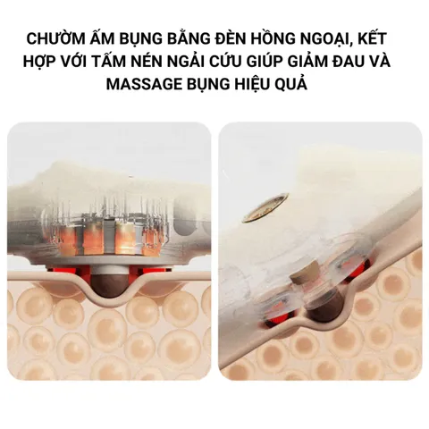 Máy Massage Nóng PGG W2 - Thiết Bị Massage Cơ Học Thư Giãn Bụng Cho Phụ Nữ, Hỗ Trợ Ngày Đèn Đỏ, Tiện Lợi Sử Dụng Ngoài Trời