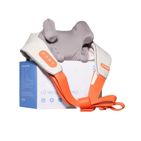 Máy Massage Cổ Vai Gáy Bumas M3 Pro - Con Lăn Silicon 8 Điểm, Công Nghệ Sưởi NTC, Thư Giãn Và Tăng Lưu Thông Máu, Thiết Kế Không Dây
