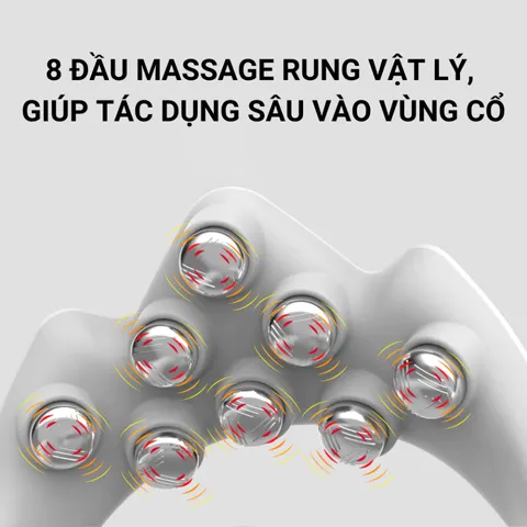 Máy Massage Cổ Vai Gáy CW1 Có Chườm Ấm - Giảm Đau Mỏi, Thư Giãn Cơ Thể Hiệu Quả, Thiết Kế Hiện Đại, Thích Hợp Cho Mọi Đối Tượng