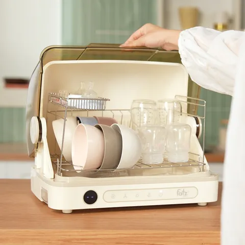Máy Tiệt Trùng Bình Sữa và Bát Đĩa Fatzbaby Tidy 4 - Công Nghệ UVC Tiệt Trùng, Sấy Khô Hiện Đại, Dung Tích 26L