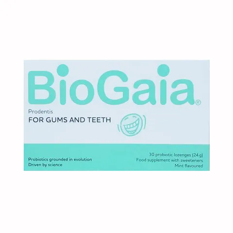 Men Vi Sinh Nha Khoa BioGaia Prodentis Dạng Viên Ngậm - Tăng Cường Sức Khỏe Răng Miệng, Hỗ Trợ Cải Thiện Hôi Miệng, Hộp 30 Viên