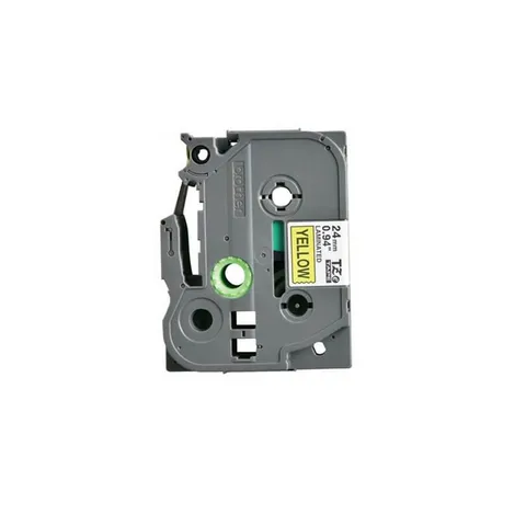 Nhãn In Brother TZe-651 24mm Chữ Đen Nền Vàng - Chống Thấm, Chịu Ma Sát, Dễ Đọc Cho Công Việc Văn Phòng