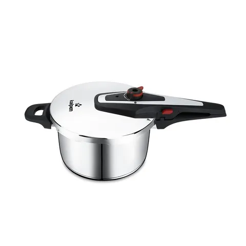 Nồi Áp Suất Inox Kalpen P2 6L - Thích Hợp Cho Bếp Từ, 4 Tầng Bảo Vệ, Vung Kính, Xửng Hấp Inox 304, An Toàn Dùng Cho Gia Đình 2-8 Người