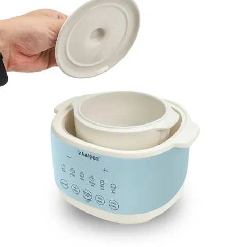 Nồi Nấu Chậm Đa Năng Kalpen SK2 1L - Chưng Hấp, Nấu Cháo, Soup, Hầm Thịt - Thiết Kế Gọn Nhẹ, Tiện Dụng