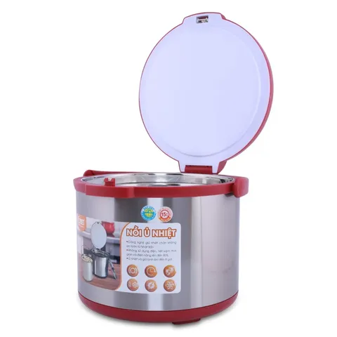 Nồi ủ nhiệt Comet CM7662 7L - Giữ nhiệt chân không không cần điện, ủ thực phẩm 8 giờ, inox bền bỉ, tiện lợi cho bữa ăn gia đình.