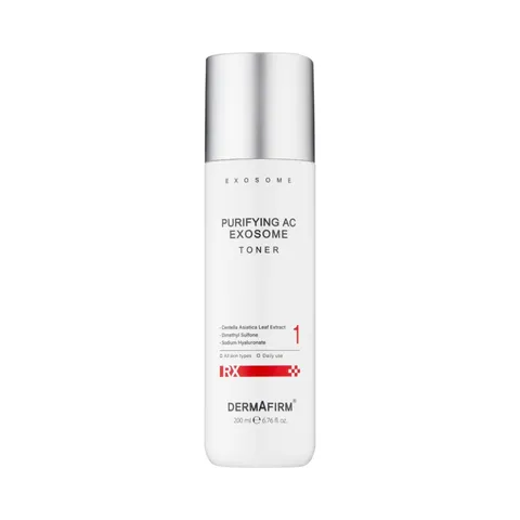 Nước Cân Bằng Da Dầu Mụn Dermafirm Purifying AC Exosome Toner 200ml - Kiểm Soát Dầu, Kháng Viêm, Cấp Ẩm Và Phục Hồi Da Mụn