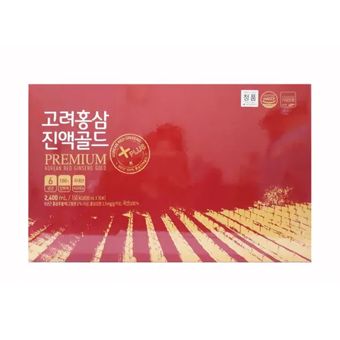 Nước Hồng Sâm Premium +Plus Hàn Quốc - Tăng Cường Sức Khỏe, Phục Hồi Thể Lực, Hỗ Trợ Tập Trung Trí Tuệ - Hộp 30 Gói X 80ml