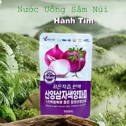 Nước Hồng Sâm Núi Hành Tím Kang's Food 100ml - Giúp Tăng Cường Sức Khỏe, Cải Thiện Đề Kháng và Ổn Định Huyết Áp