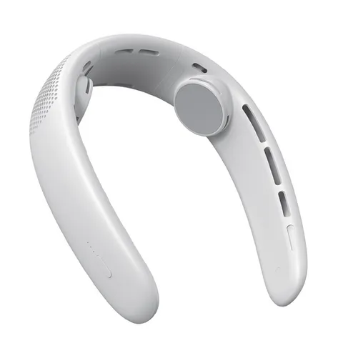 Quạt Đeo Cổ Mini Bumas BF04 - Quạt Tích Điện Có 3 Cấp Độ Gió, Dung Lượng Pin 3000mAh, Thời Gian Sử Dụng 10 Giờ, Thiết Kế Tiện Dụng