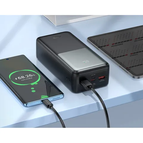 Sạc Dự Phòng Hoco J136B 30000mAh - Sạc Nhanh PD20W, 4 Cổng USB & Type-C, Duy Trì Năng Lượng Cho Điện Thoại & Máy Tính Bảng