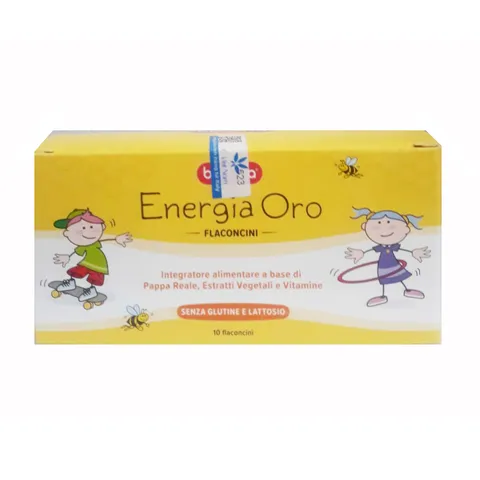 Siro ăn ngon Buona Energia Oro cho trẻ biếng ăn - Tăng cường sức khỏe và cảm giác thèm ăn, hỗ trợ tiêu hóa hiệu quả, hộp 10 lọ x 10ml
