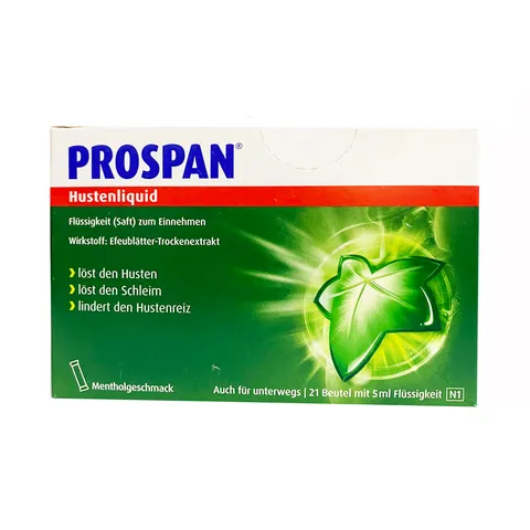 Siro Ho Prospan Đức Dạng Gói 5ml - Hỗ Trợ Giảm Ho Hiệu Quả Cho Người Lớn và Trẻ Em từ 6 Tuổi trở Lên