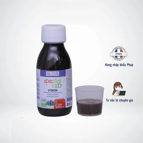 Siro Special Kid Vision - Hỗ Trợ Bổ Mắt và Tăng Cường Thị Lực Cho Trẻ Em - Giảm Khô, Mỏi Mắt - 125ml