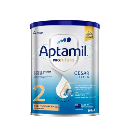 Sữa Aptamil Profutura Cesarbiotik 2 cho bé từ 12-24 tháng - Dinh dưỡng tối ưu, hỗ trợ tiêu hóa và phát triển toàn diện